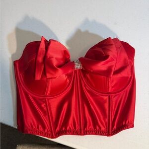 Victoria's Secret Red Bandeau with Bow